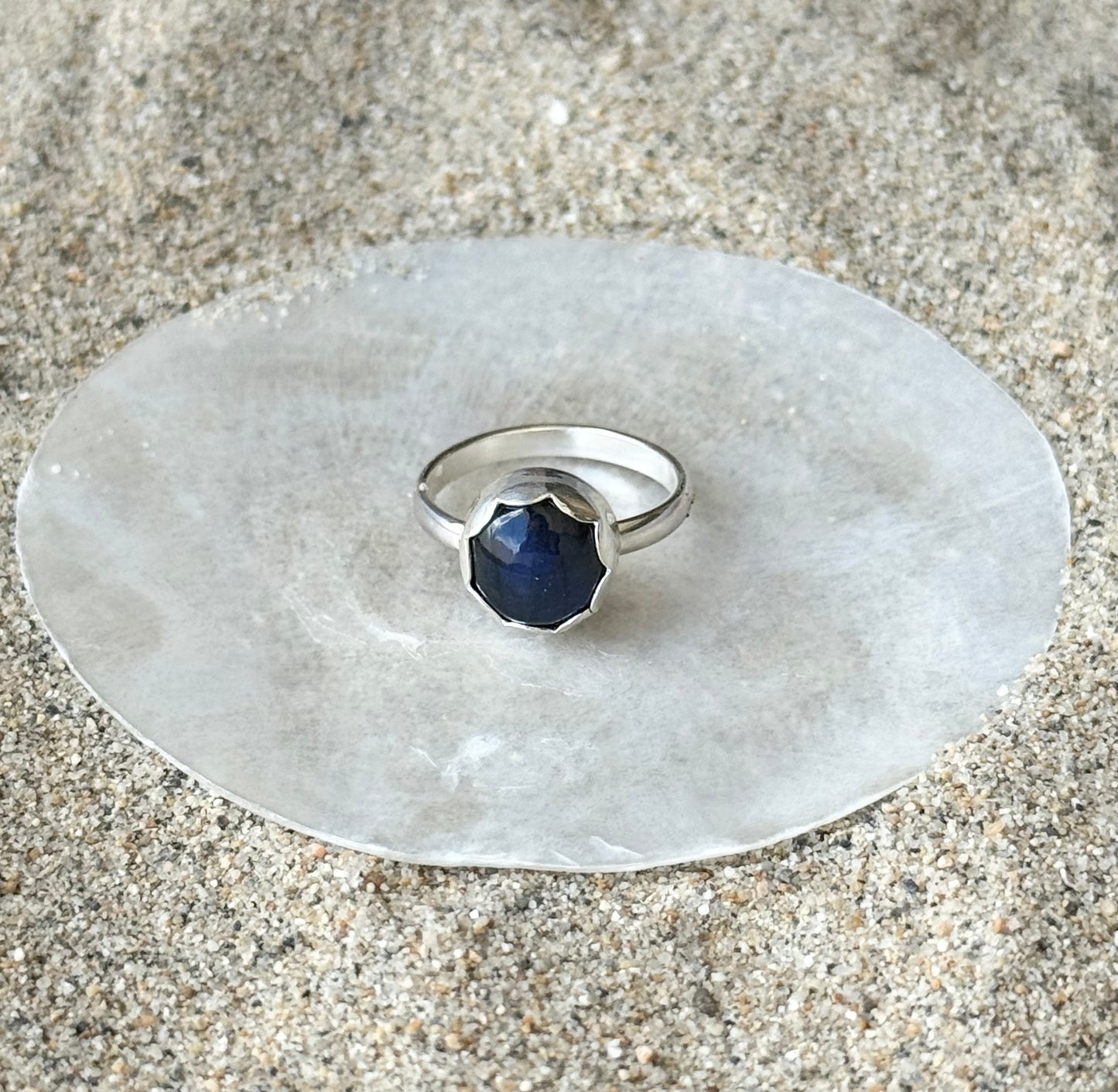 Circle Labradorite Ring | Made in your size