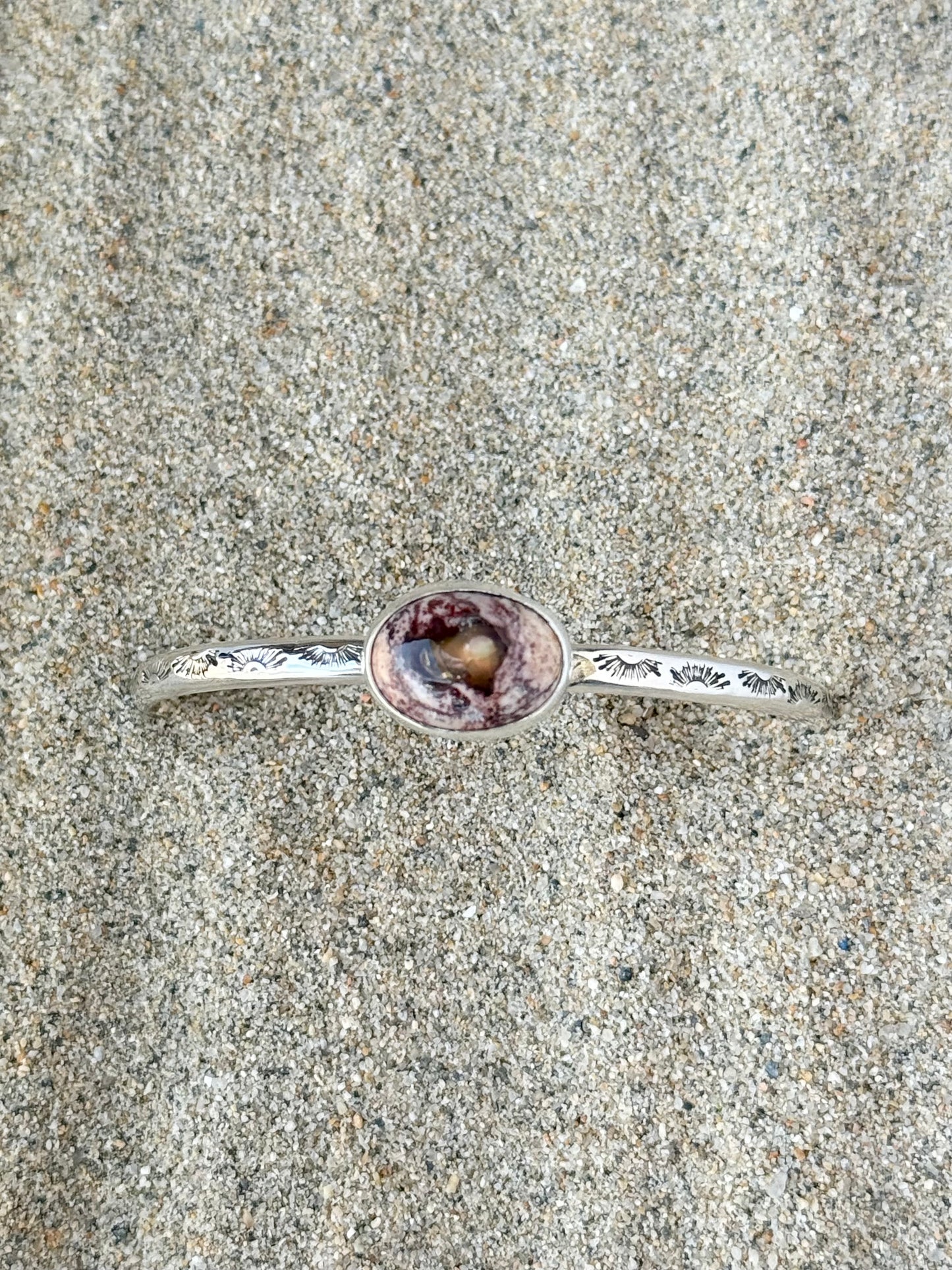 Mexican Fire Opal Cuff Bracelet