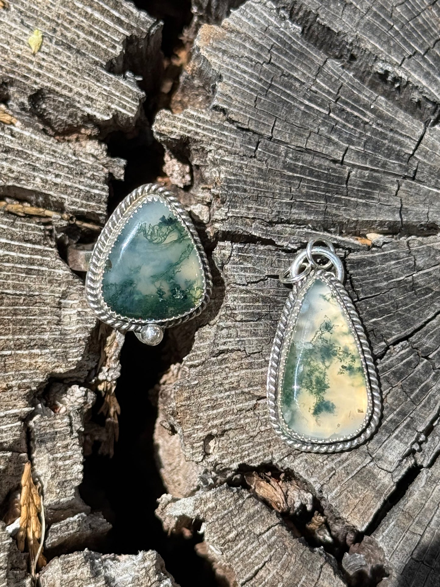 Moss Agate Ring | Size 6.5