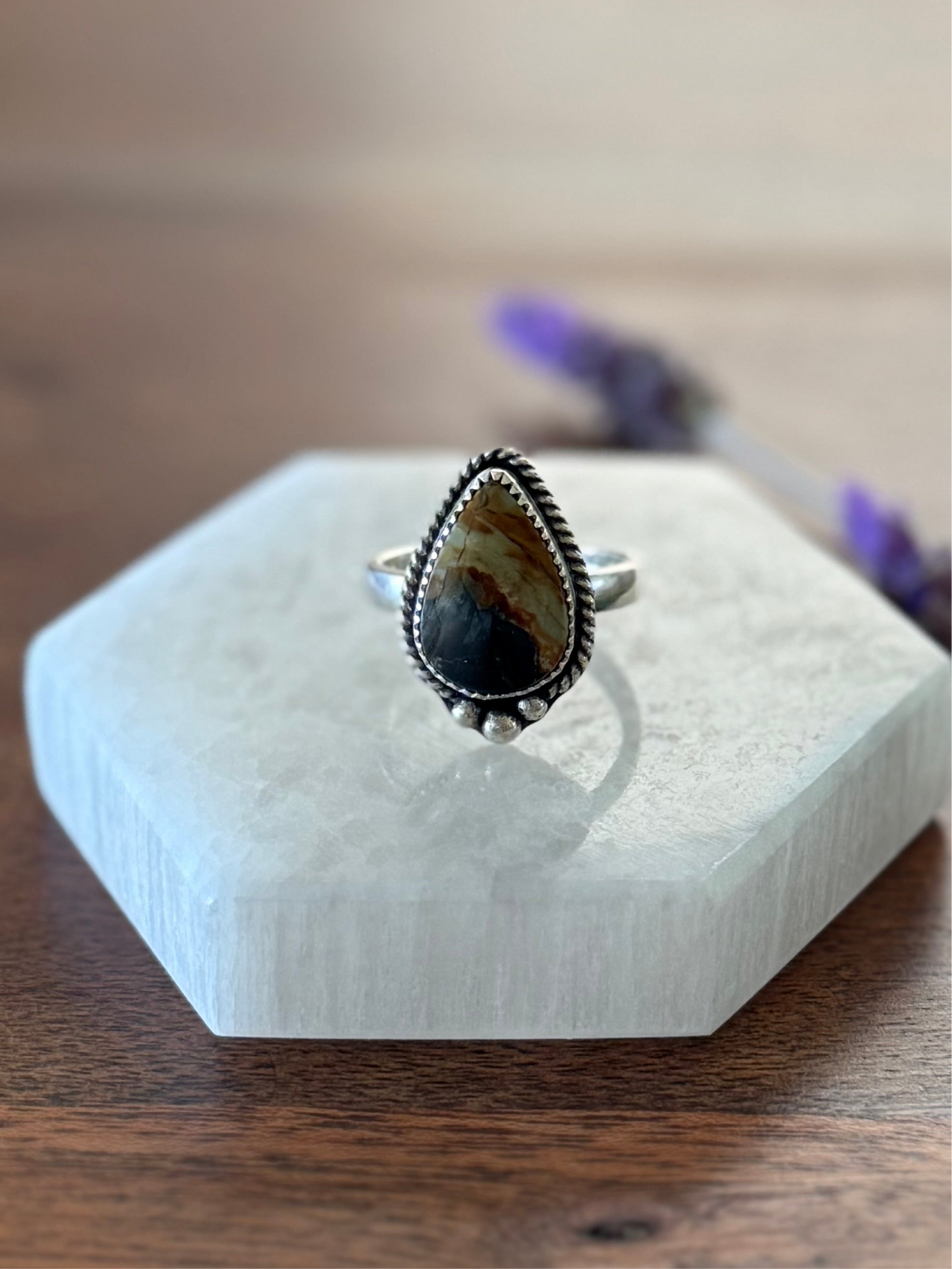 Mescalero Jasper Ring | Size 7.5