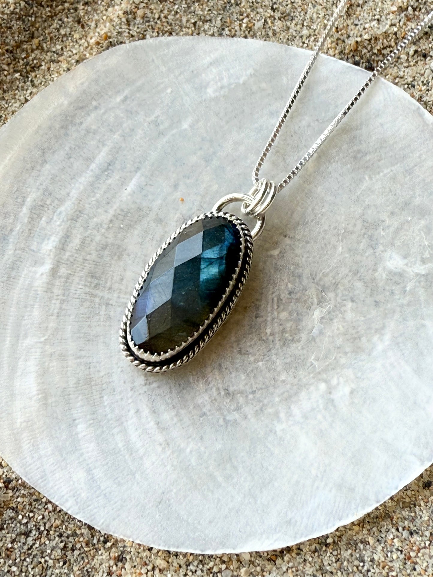 Faceted Labradorite Necklace