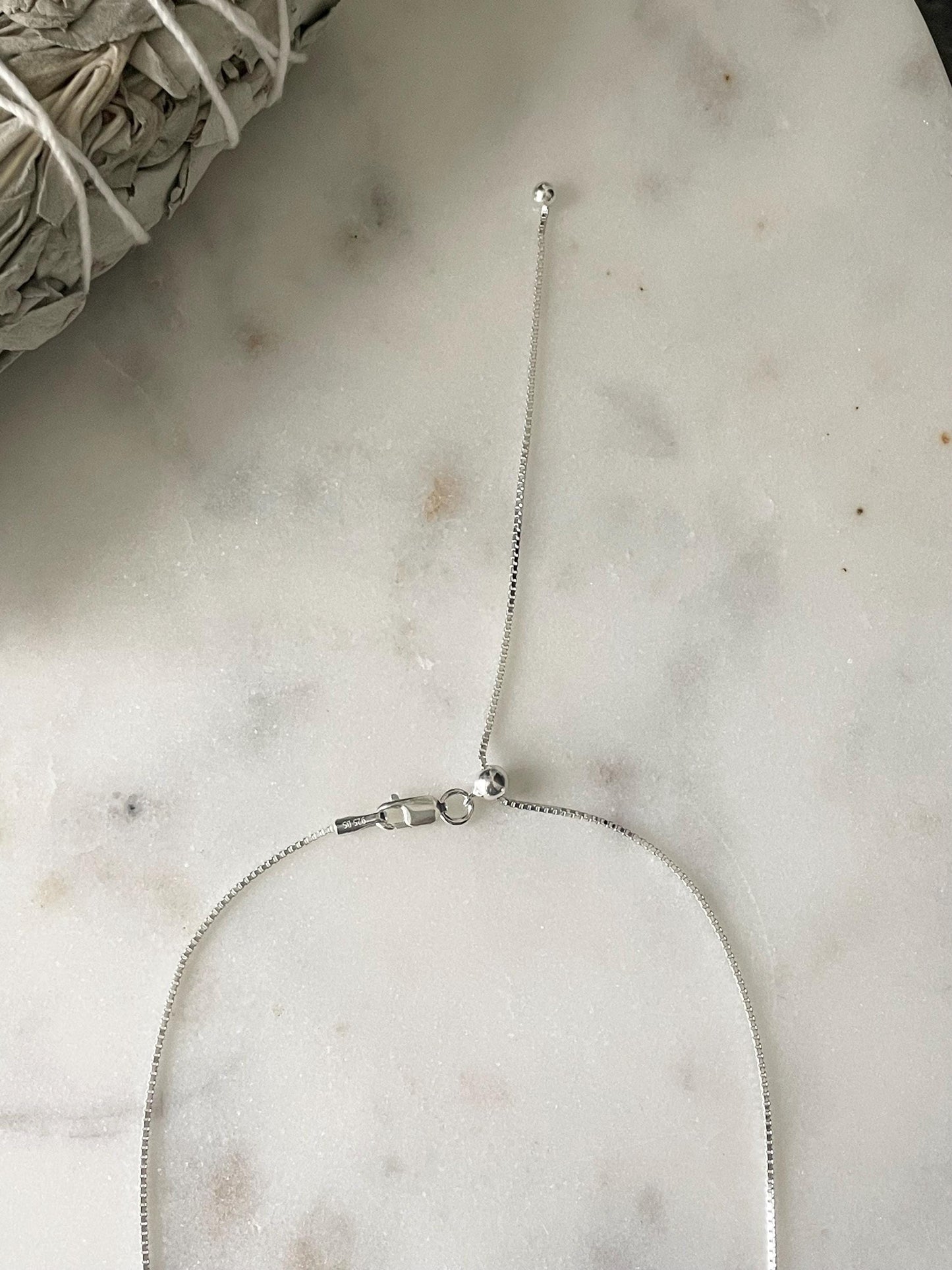 Adjustable Sterling Silver Box Chain | Adjusts up to 24 inches