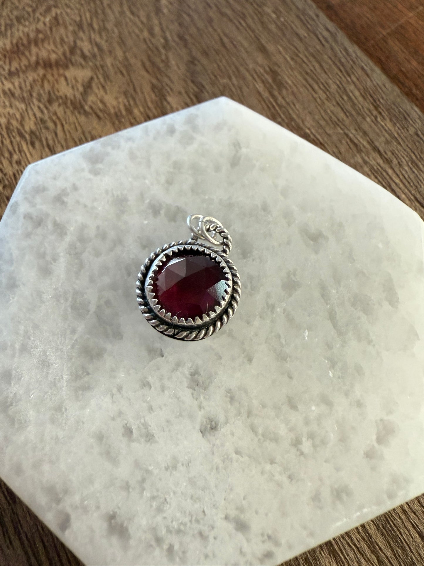 Radiant Sun Garnet Pendant