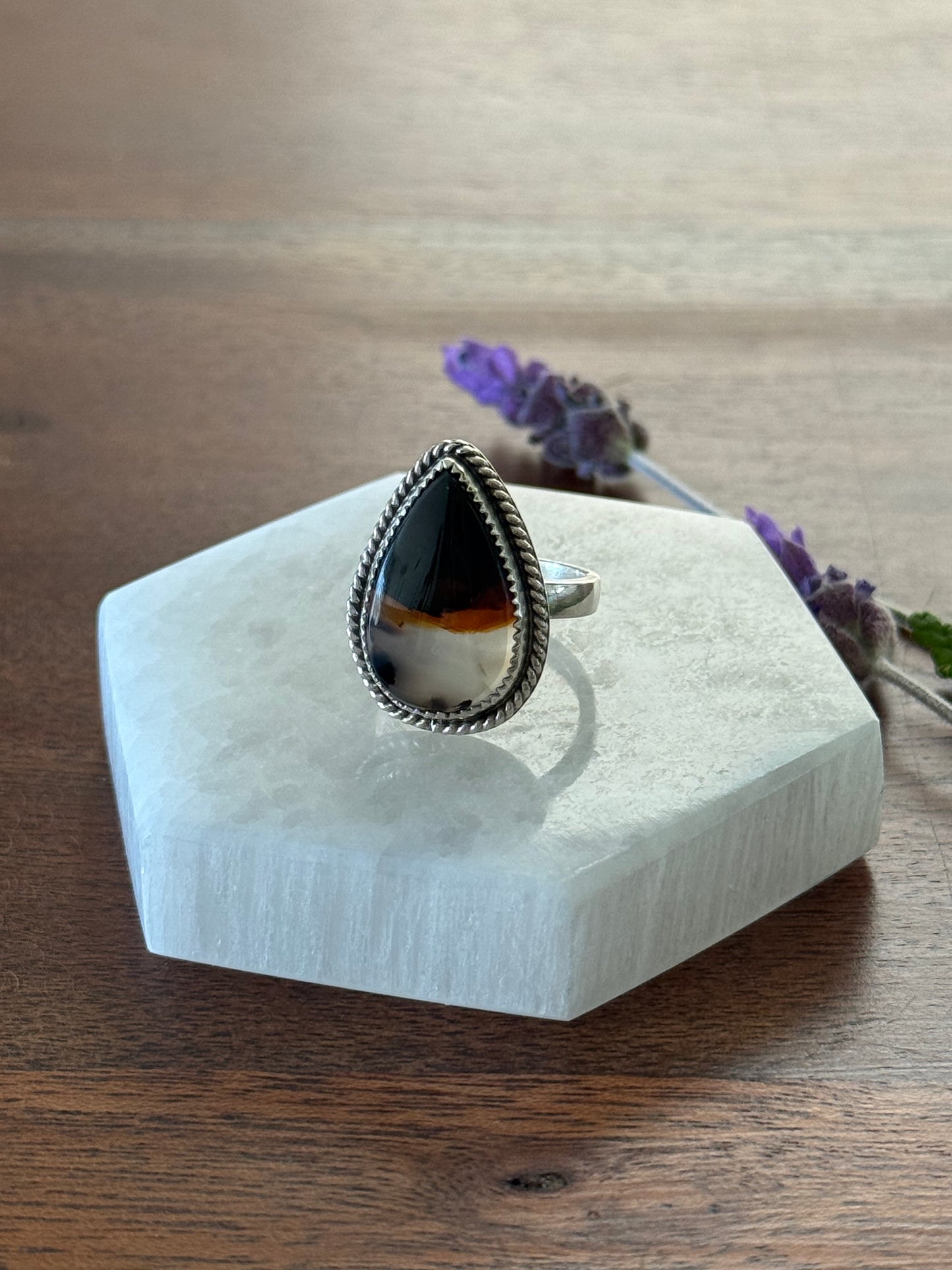 Montana Agate Ring | Size 8