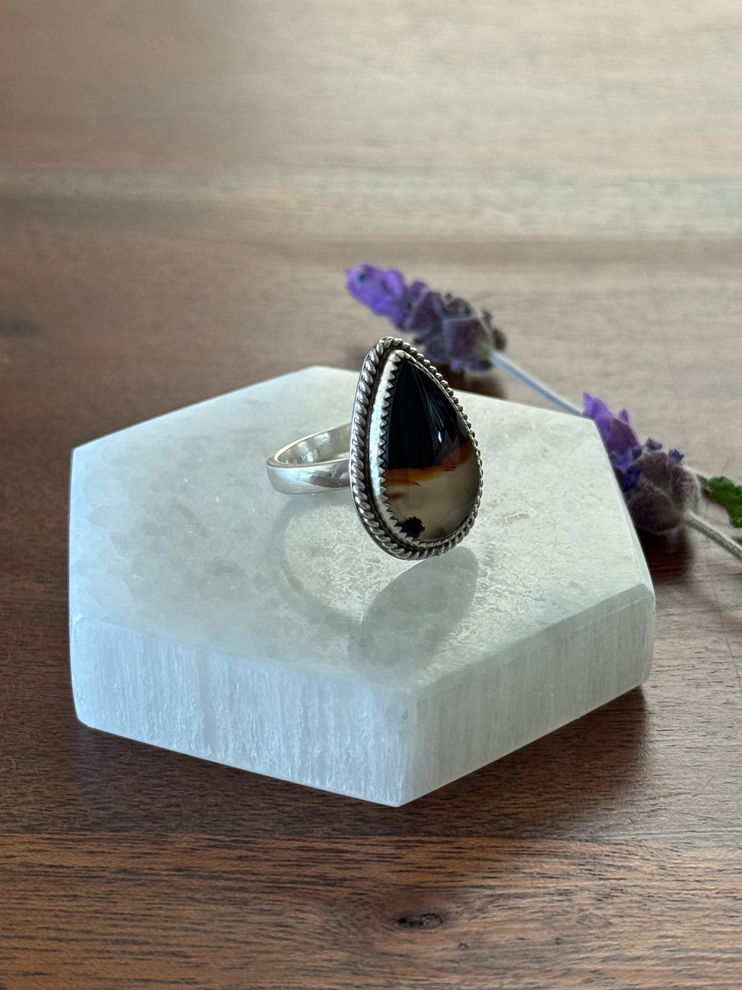 Montana Agate Ring | Size 8