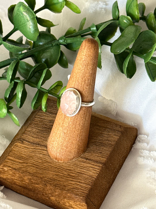 Rose Quartz Ring | Size 7