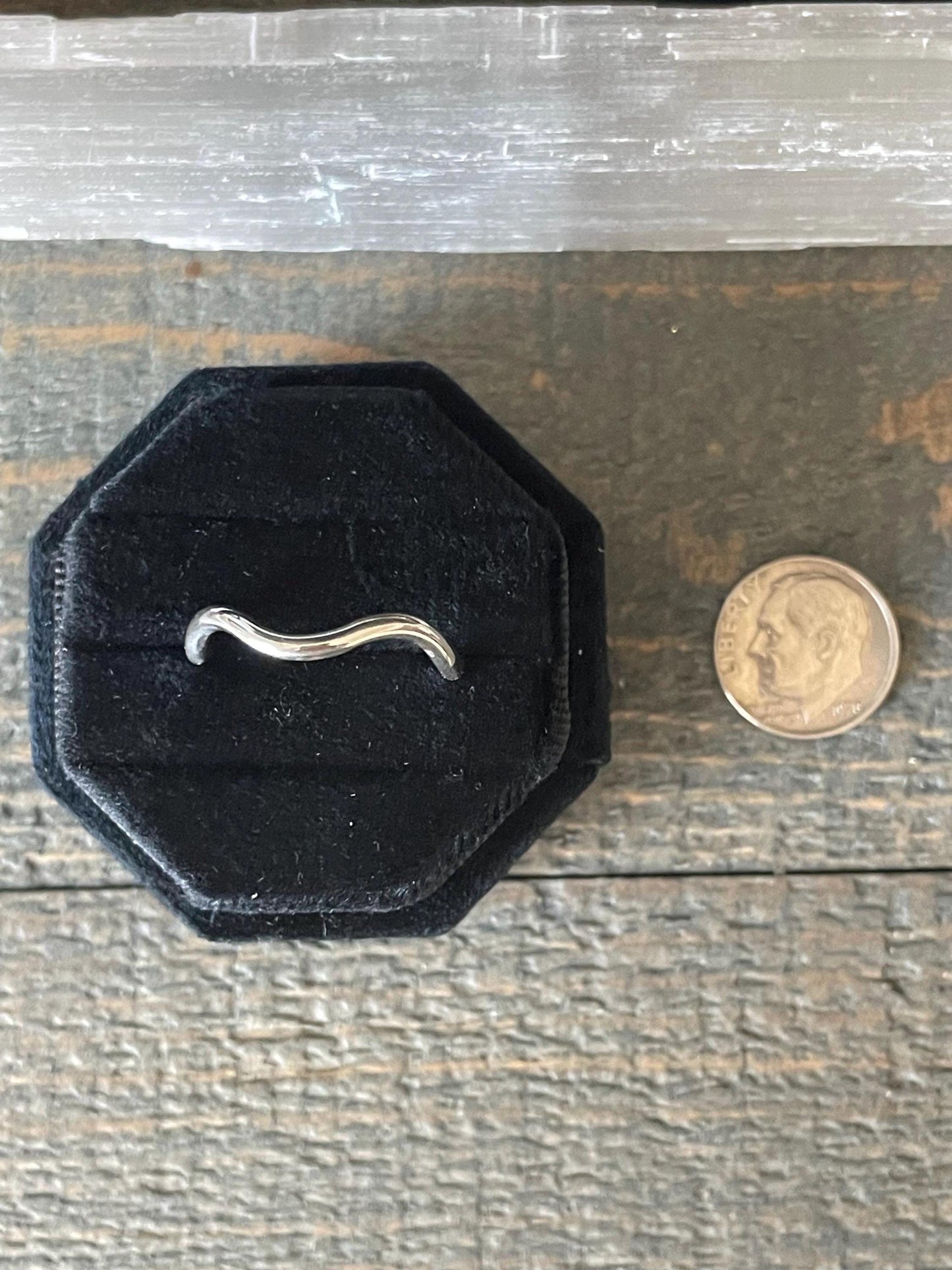 Chunky Sterling Silver Wavy Ring