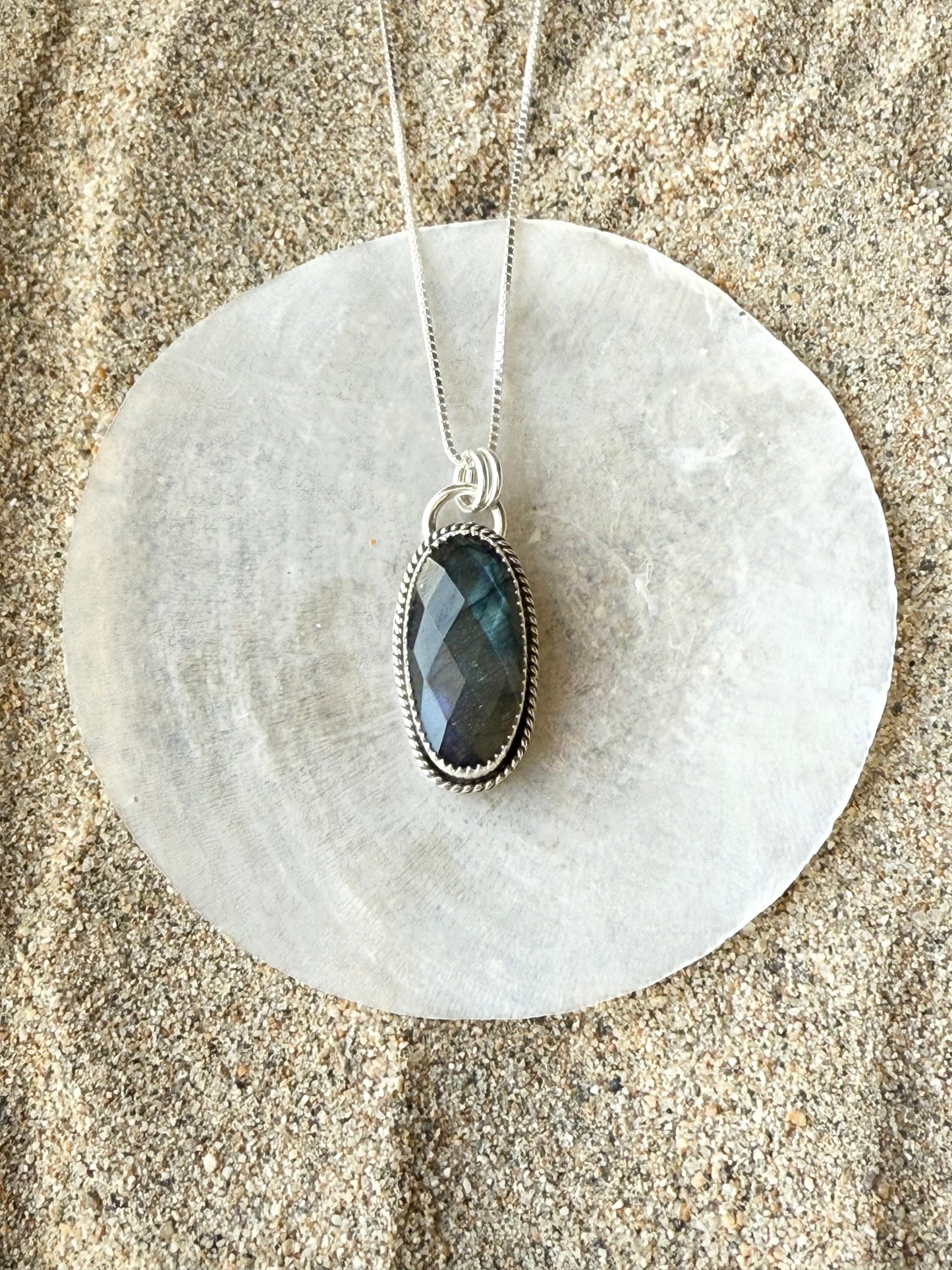 Faceted Labradorite Necklace