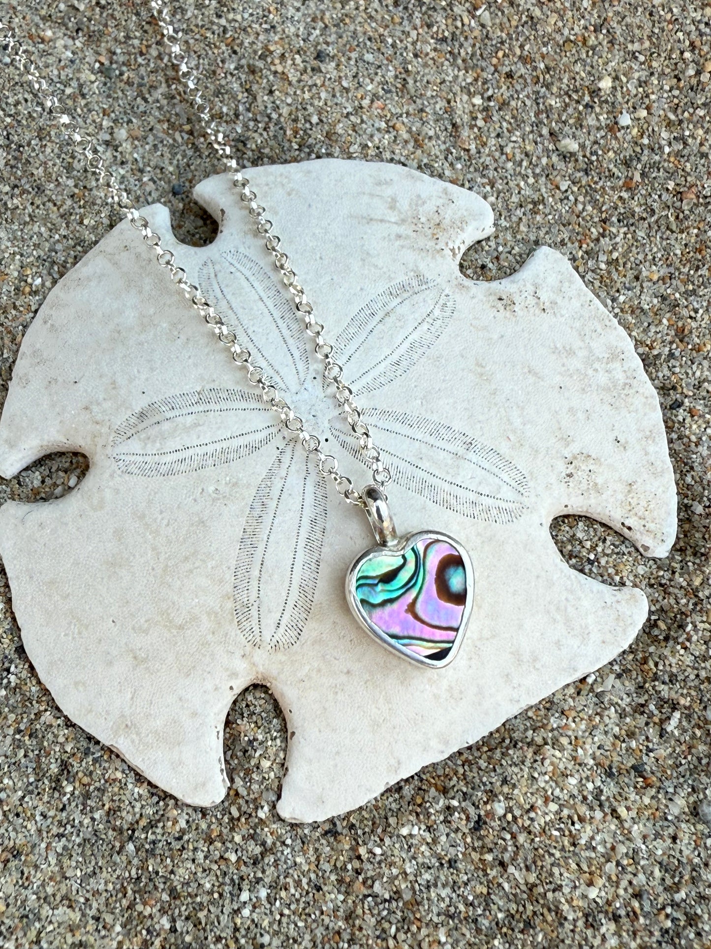 Abalone Heart Pendant
