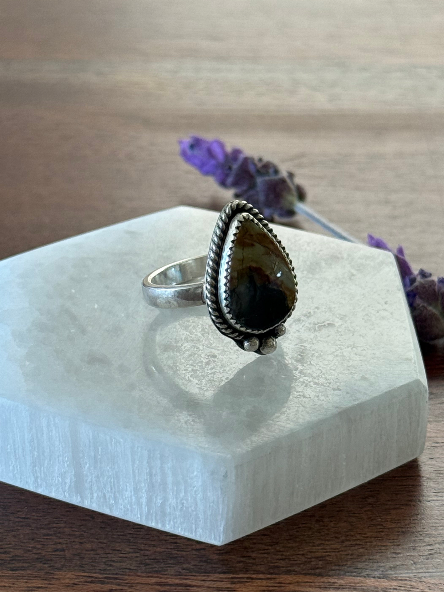 Mescalero Jasper Ring | Size 7.5