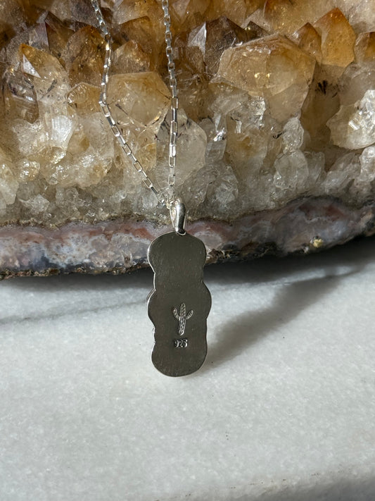 3 Stone 'mint' colored Turquoise Necklace