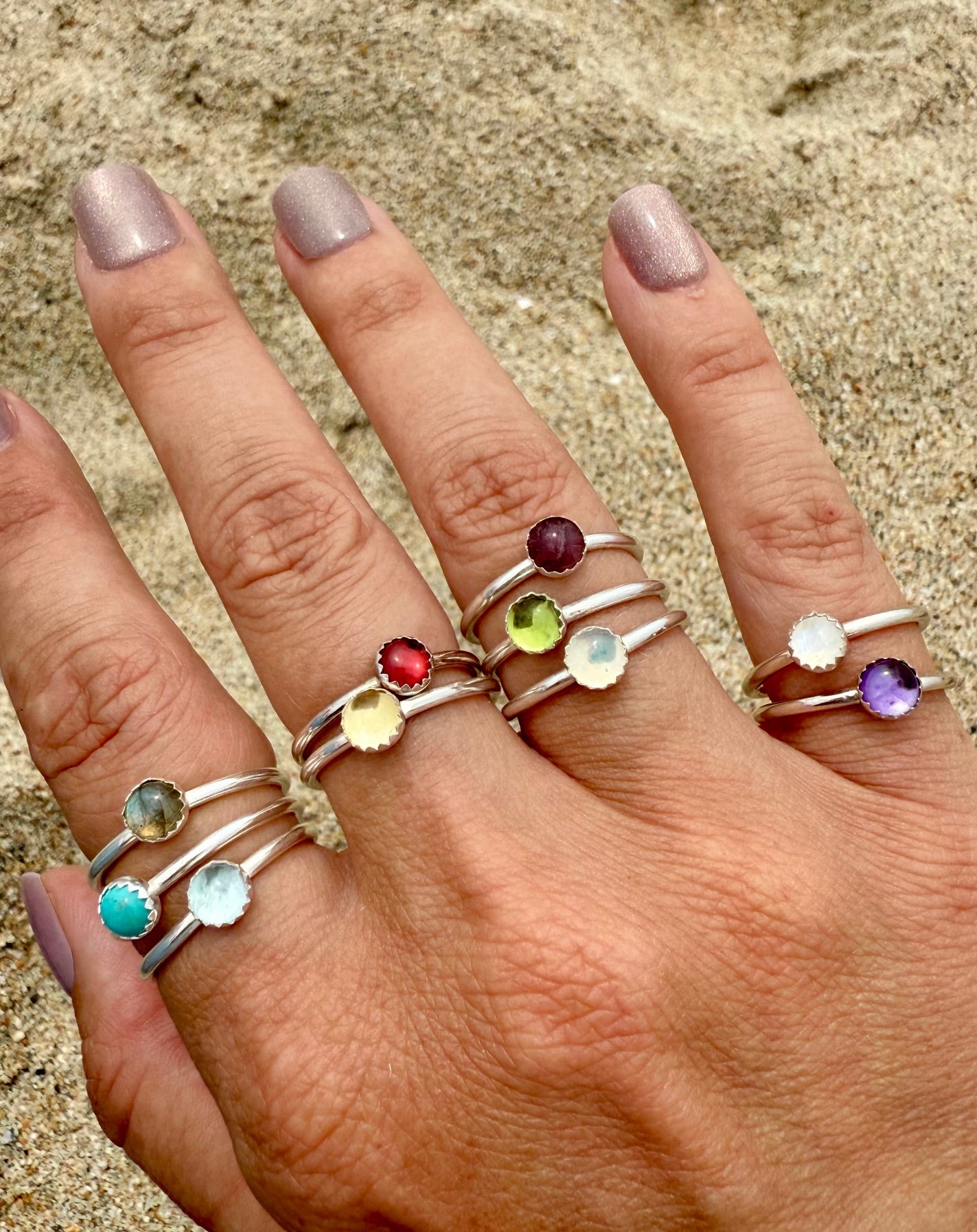 Dainty Gemstone Ring