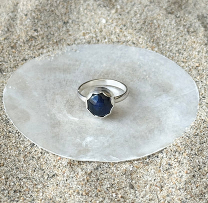 Circle Labradorite Ring | Made in your size