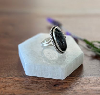 Botswana Agate Ring | Size 9
