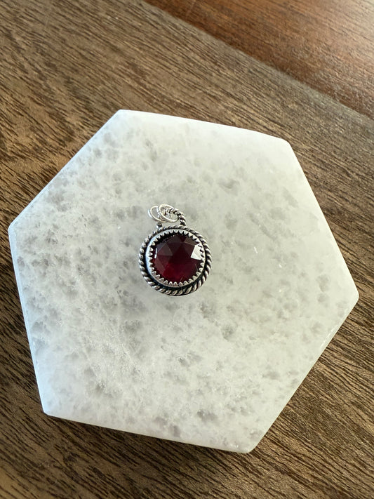 Radiant Sun Garnet Pendant