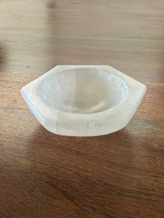 Hexagon Selenite Charging Dish