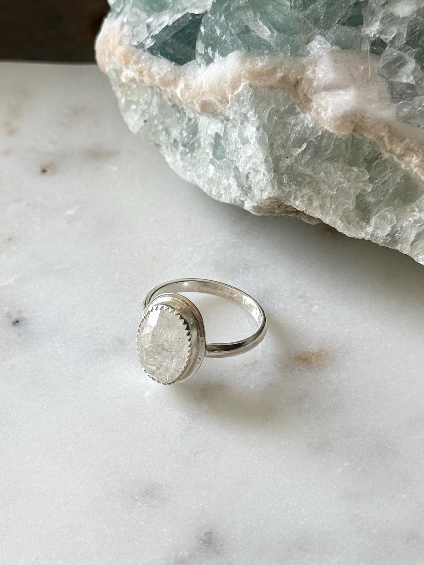 Herkimer Diamond Ring | Size 7.5