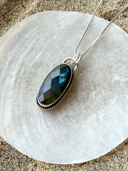Faceted Labradorite Necklace