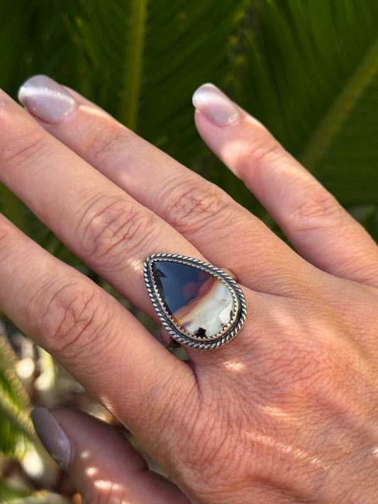 Montana Agate Ring | Size 8