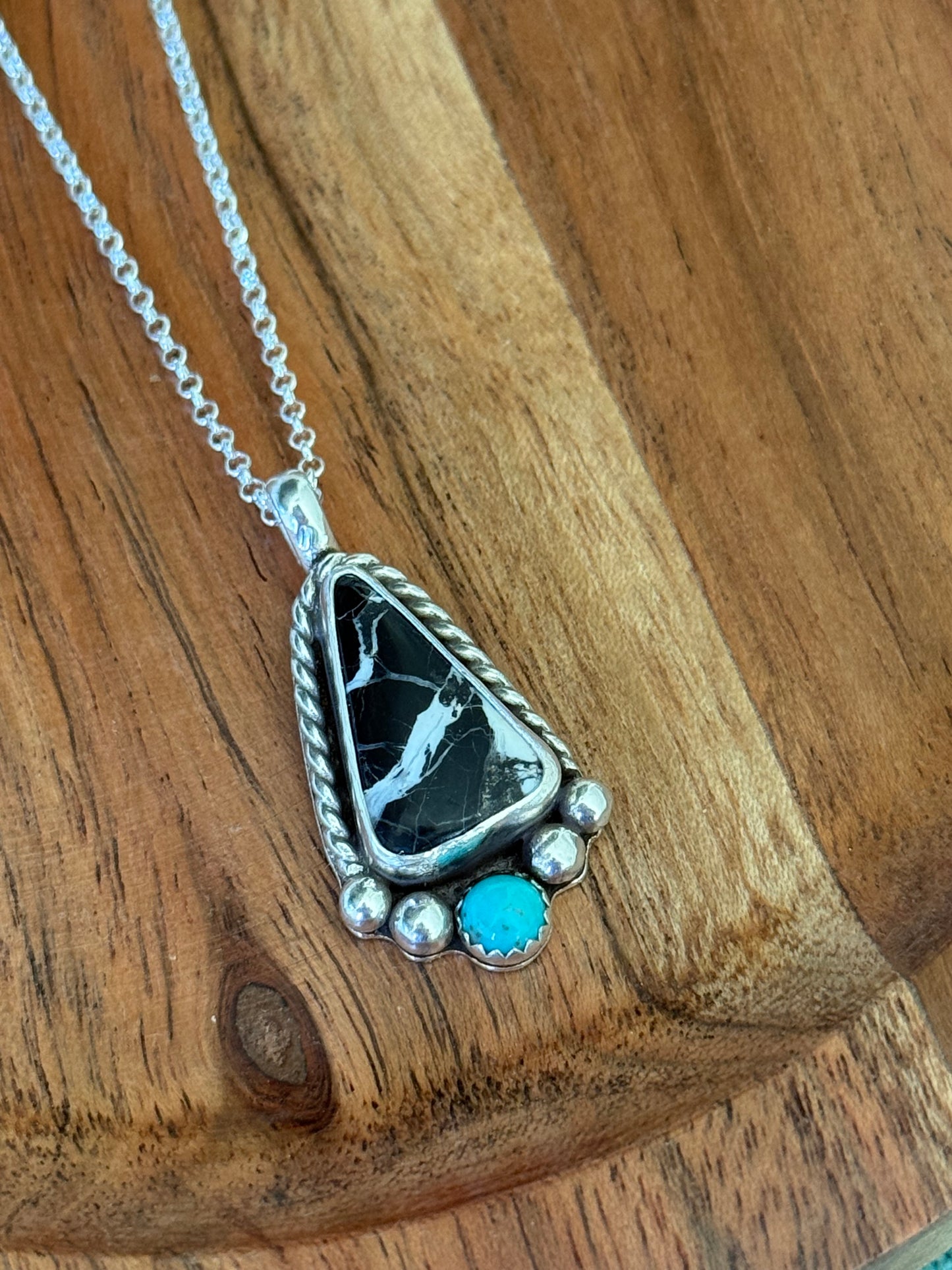 White Buffalo Turquoise Necklace