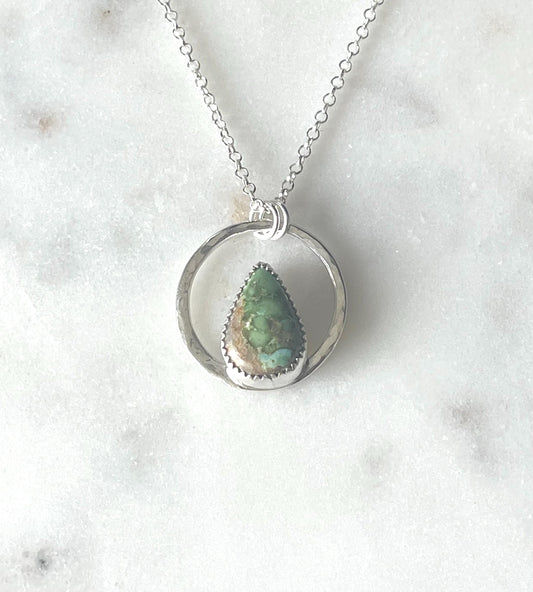 Sonoran Gold Turquoise Pendant