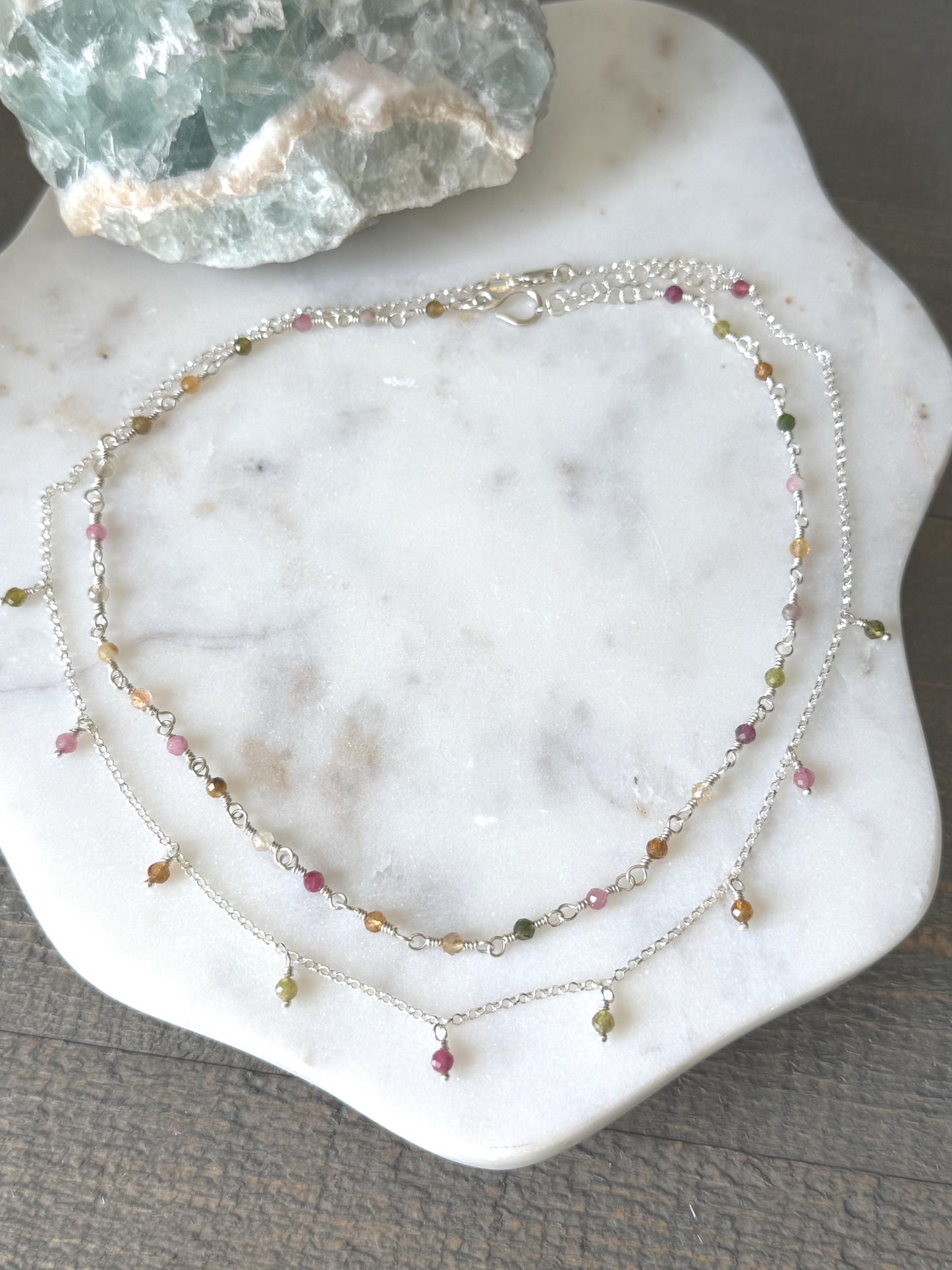 Multicolor Tourmaline Necklaces