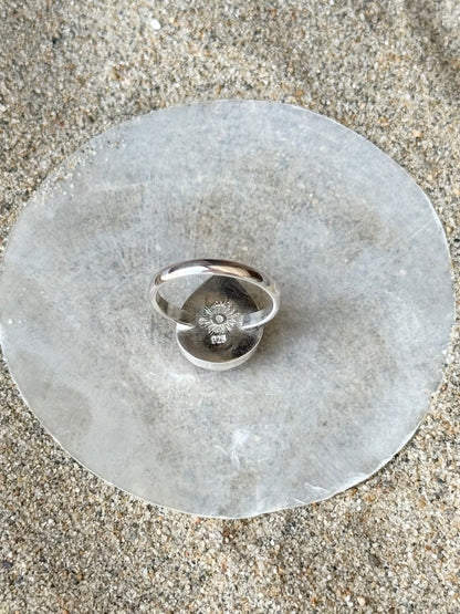 Teardrop Mexican Fire Opal Ring | Size 7.5ish