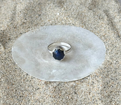 Circle Labradorite Ring | Made in your size