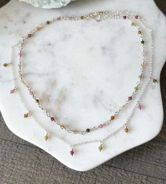 Multicolor Tourmaline Necklaces