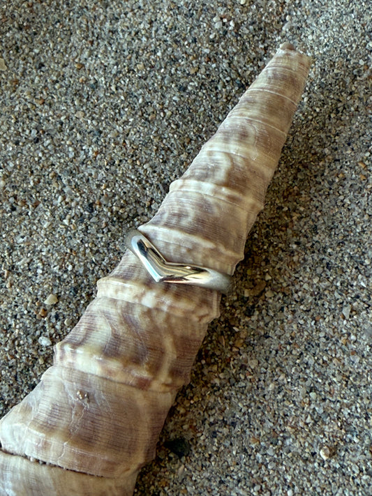 Sterling Silver Chevron Stacker Ring