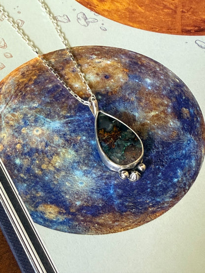 Mercury Necklace | Celestial Jewelry | Handmade Sterling Silver Pendant | Communication & Clarity Jewelry | Spiritual Gift