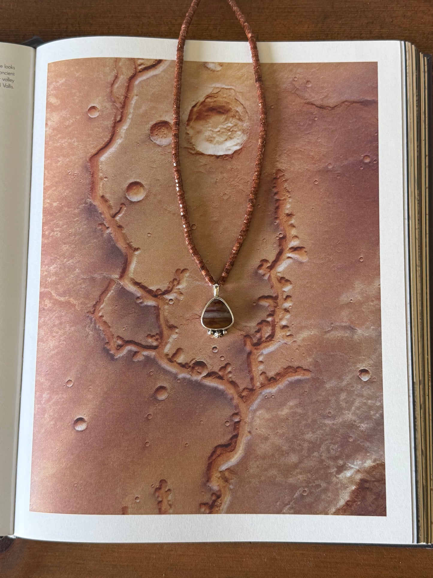 Mars Necklace | Strength & Courage Jewelry | Handmade Mescalero Jasper Sterling Silver Pendant | Warrior Energy Jewelry | Spiritual Gift
