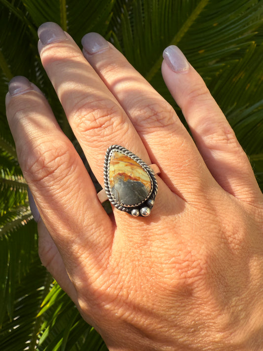 Mescalero Jasper Ring | Size 7.5