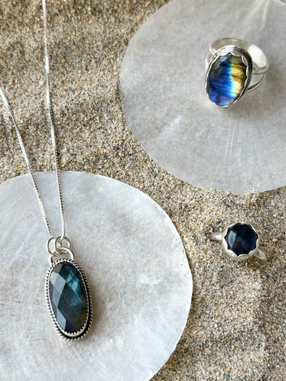 Faceted Labradorite Necklace