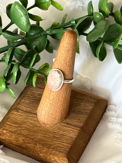 Rose Quartz Ring | Size 7