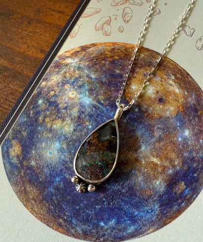 Mercury Necklace | Celestial Jewelry | Handmade Sterling Silver Pendant | Communication & Clarity Jewelry | Spiritual Gift