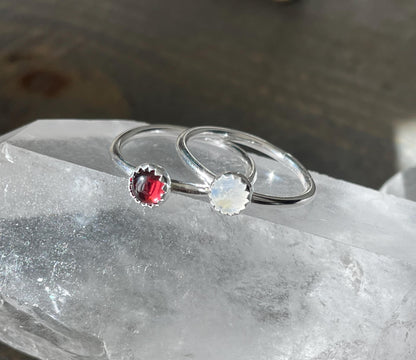 Dainty Gemstone Ring