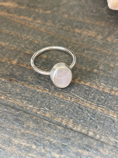 Rainbow Moonstone Ring | Size 7