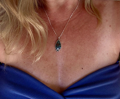 Mercury Necklace | Celestial Jewelry | Handmade Sterling Silver Pendant | Communication & Clarity Jewelry | Spiritual Gift