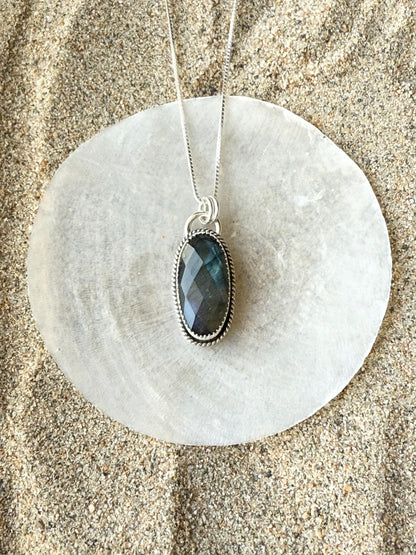 Faceted Labradorite Necklace