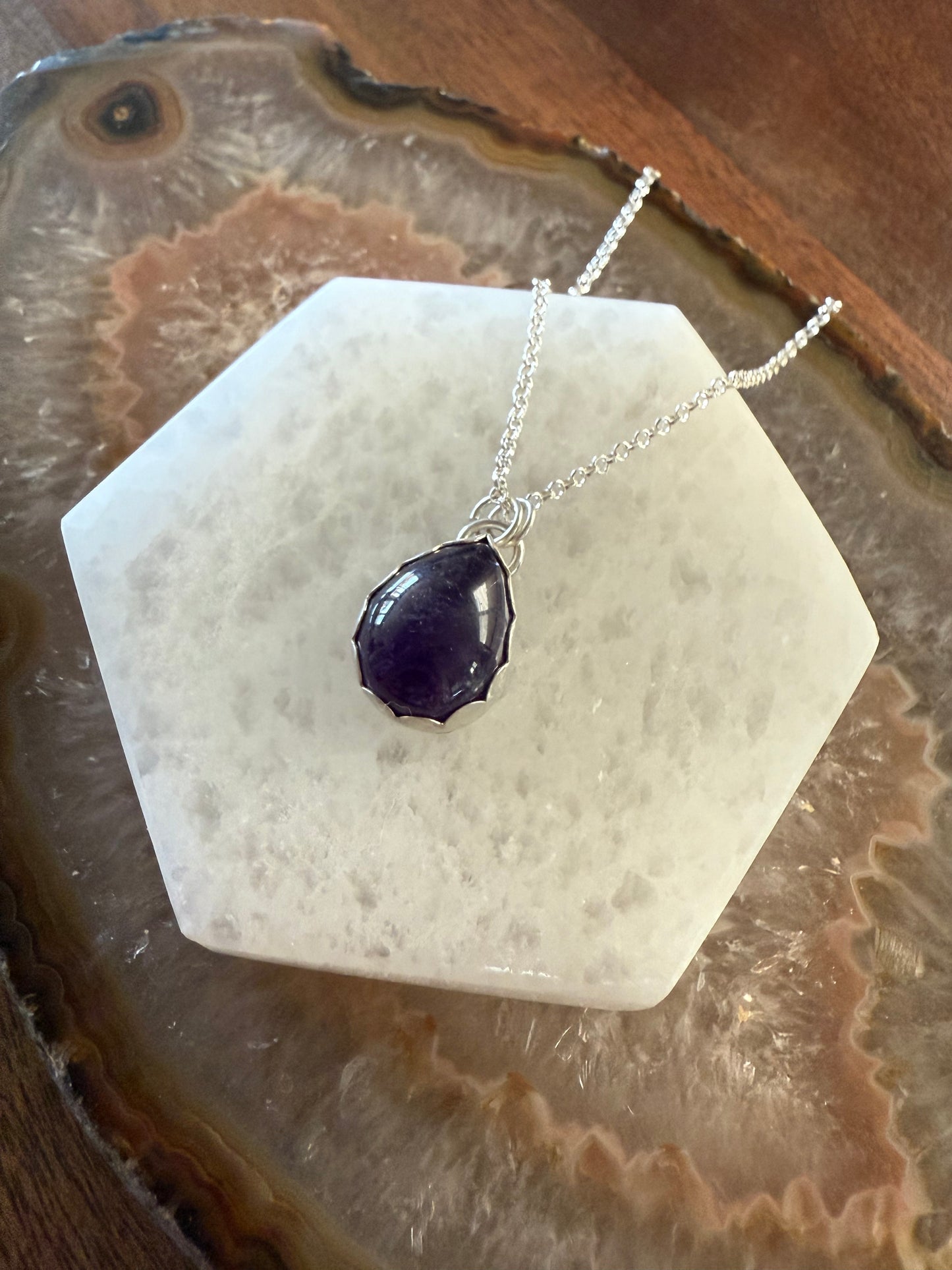 Teardrop Amethyst Pendant