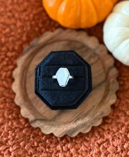 Coffin Ring or Necklace - Select your stone!