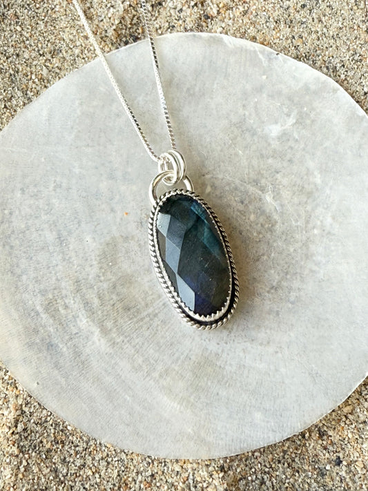 Faceted Labradorite Necklace