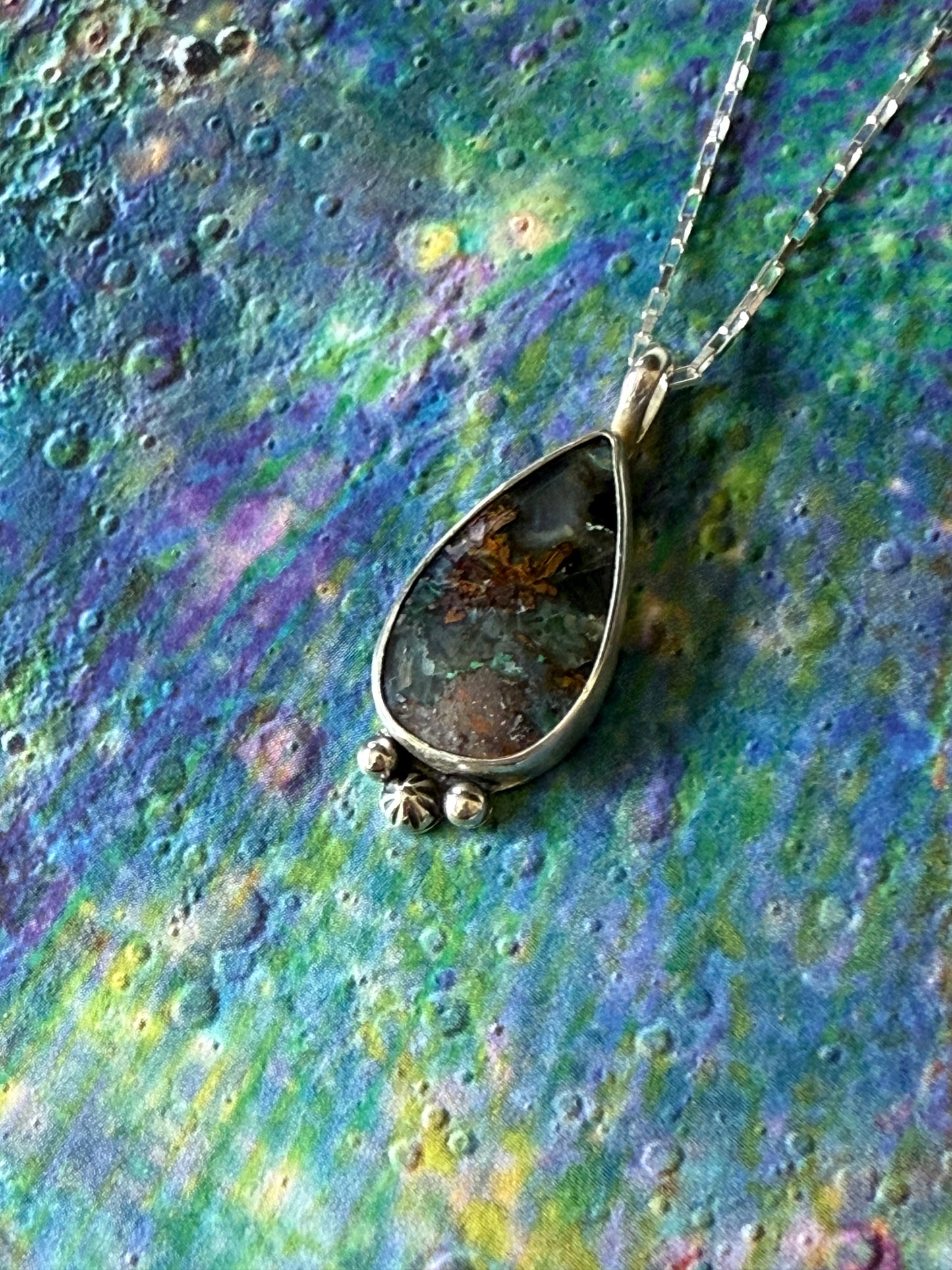 Mercury Necklace | Celestial Jewelry | Handmade Sterling Silver Pendant | Communication & Clarity Jewelry | Spiritual Gift
