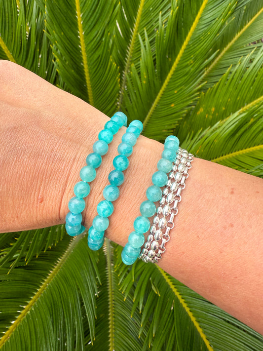 Amazonite Bead Bracelet