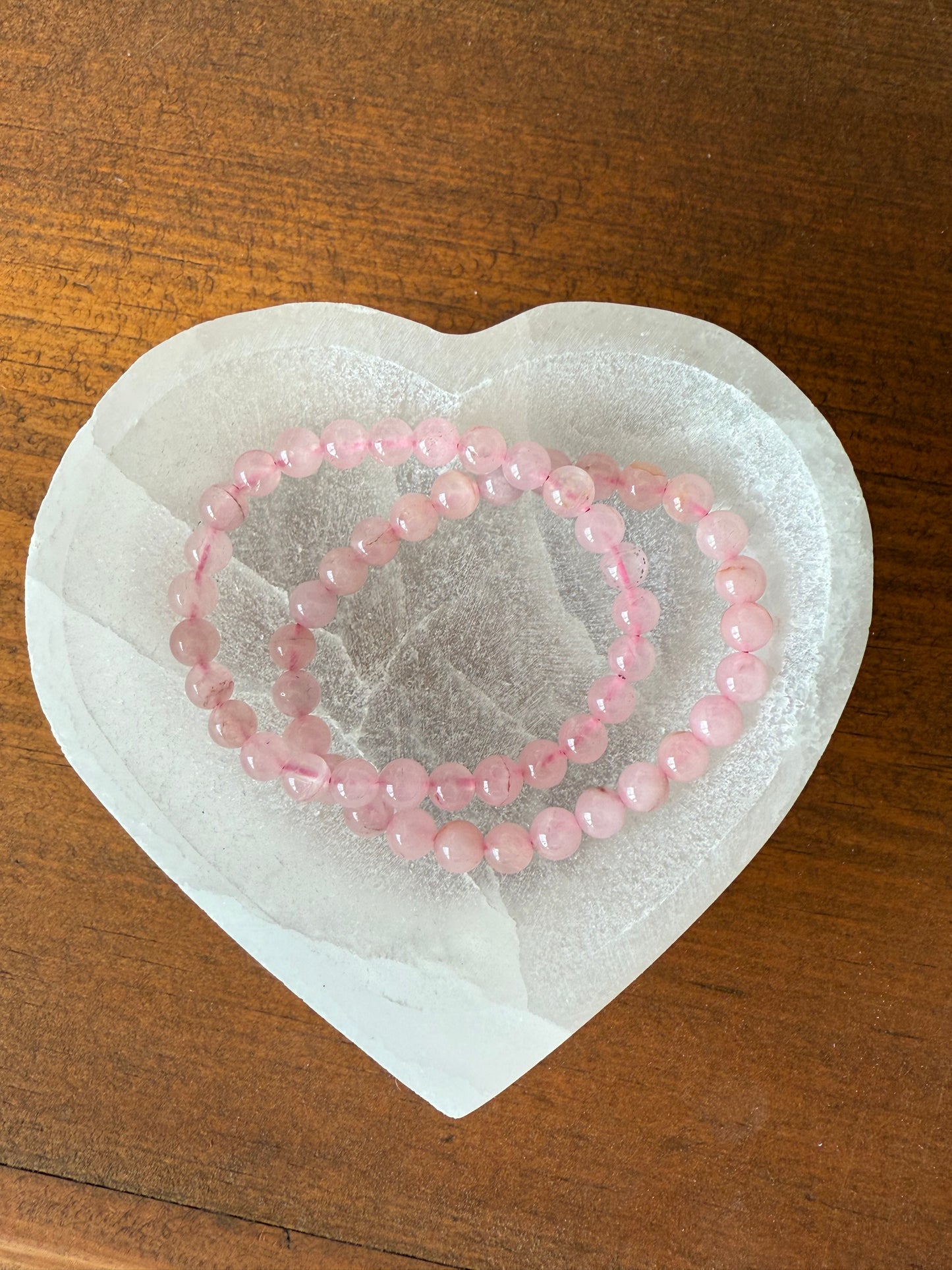 Rose Quartz Bead Bracelet