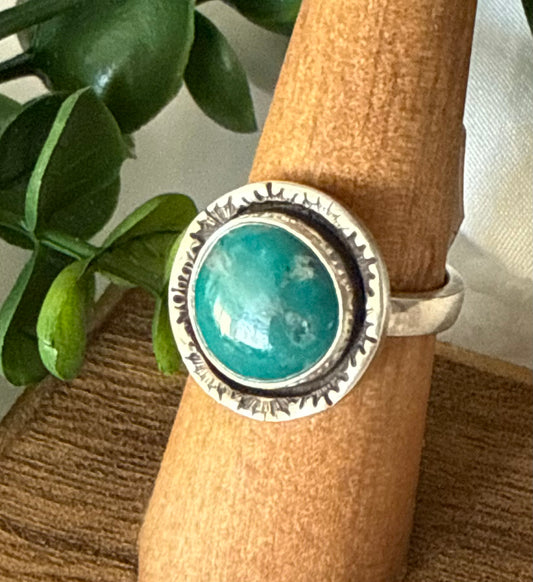 Radiant Turquoise Ring | Size 7.5