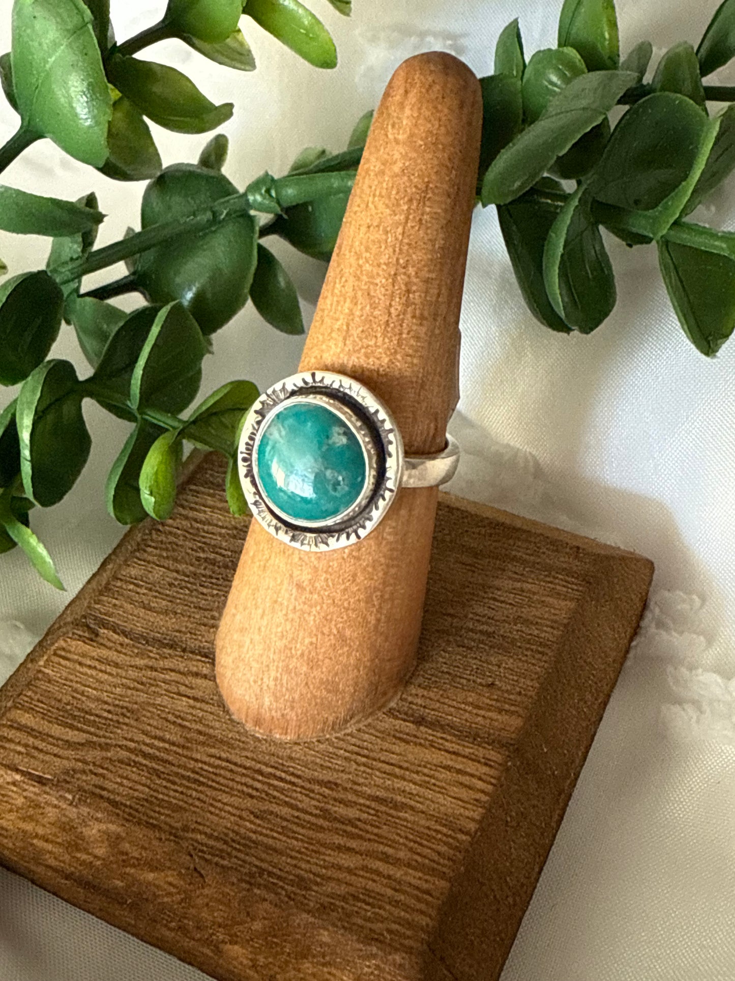 Radiant Turquoise Ring | Size 7.5