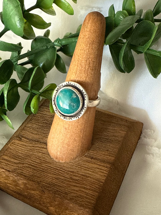 Radiant Turquoise Ring | Size 7.5