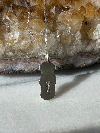 3 Stone 'mint' colored Turquoise Necklace